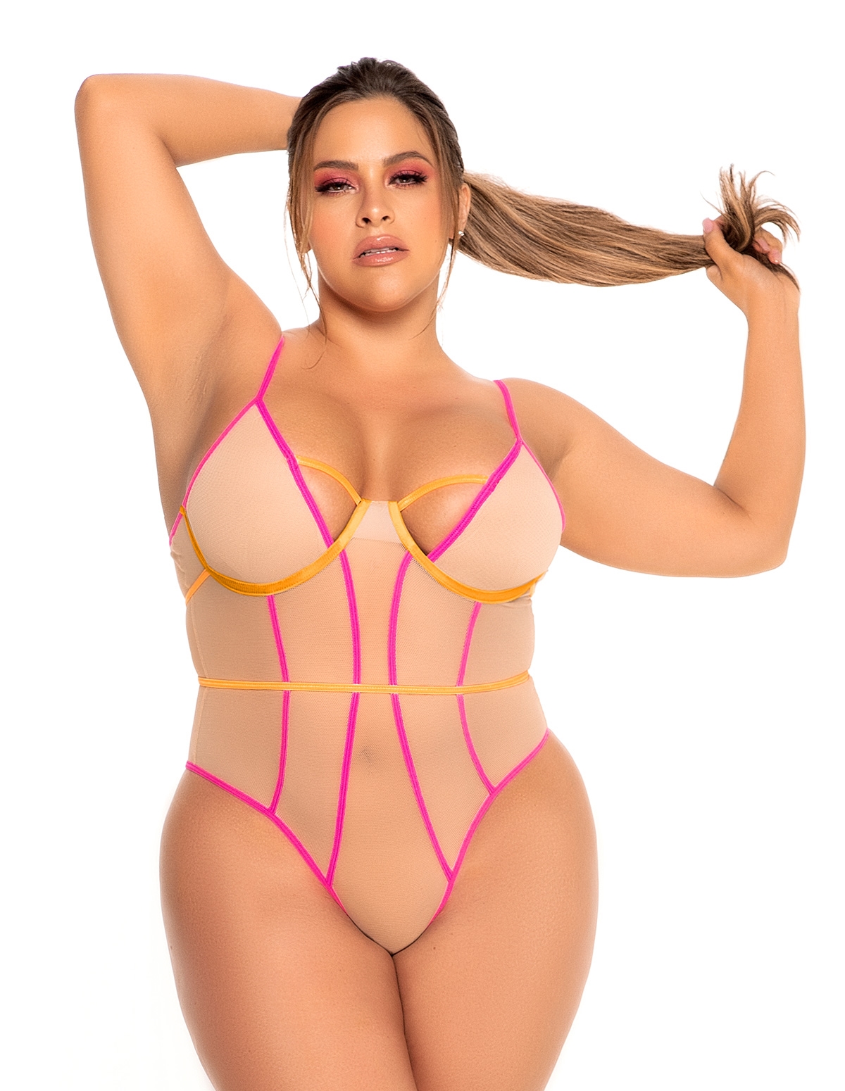 alternate image for Electric Plus Size Teddy