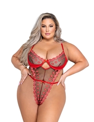 Additional  view of product PEPPERMINT DREAM PLUS SIZE TEDDY with color code BKR