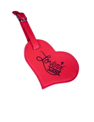 Additional  view of product HEART SHAPED LUGGAGE TAG with color code RD