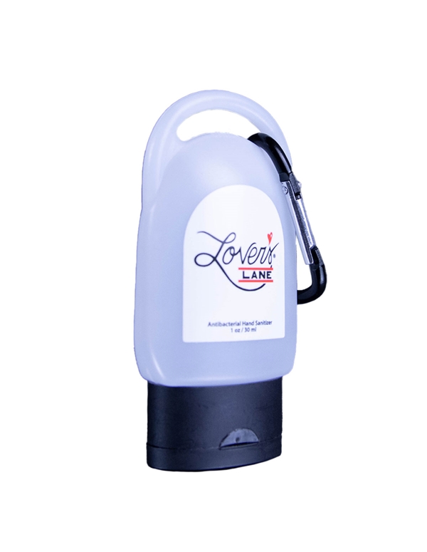 1Oz Hand Sanitizer With Carabiner ALT1 view Color: BKR