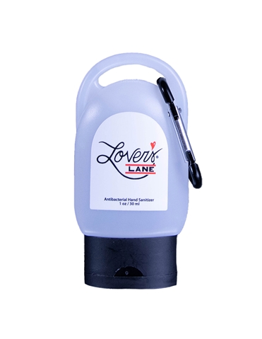 1OZ HAND SANITIZER WITH CARABINER - LLHS-05562