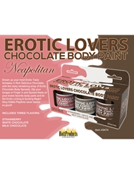 Alternate back view of EROTIC LOVERS CHOCOLATE BODY PAINT