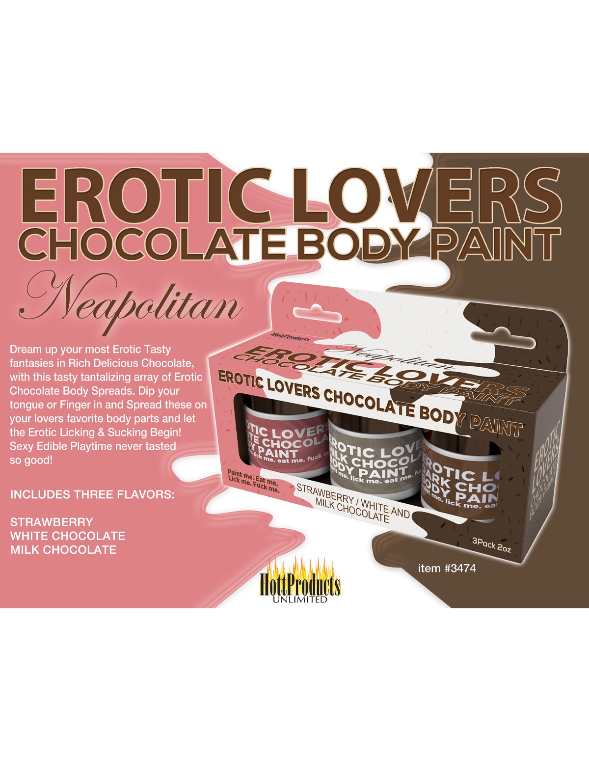 Erotic Lovers Edible Chocolate Body Paint – LingerRave