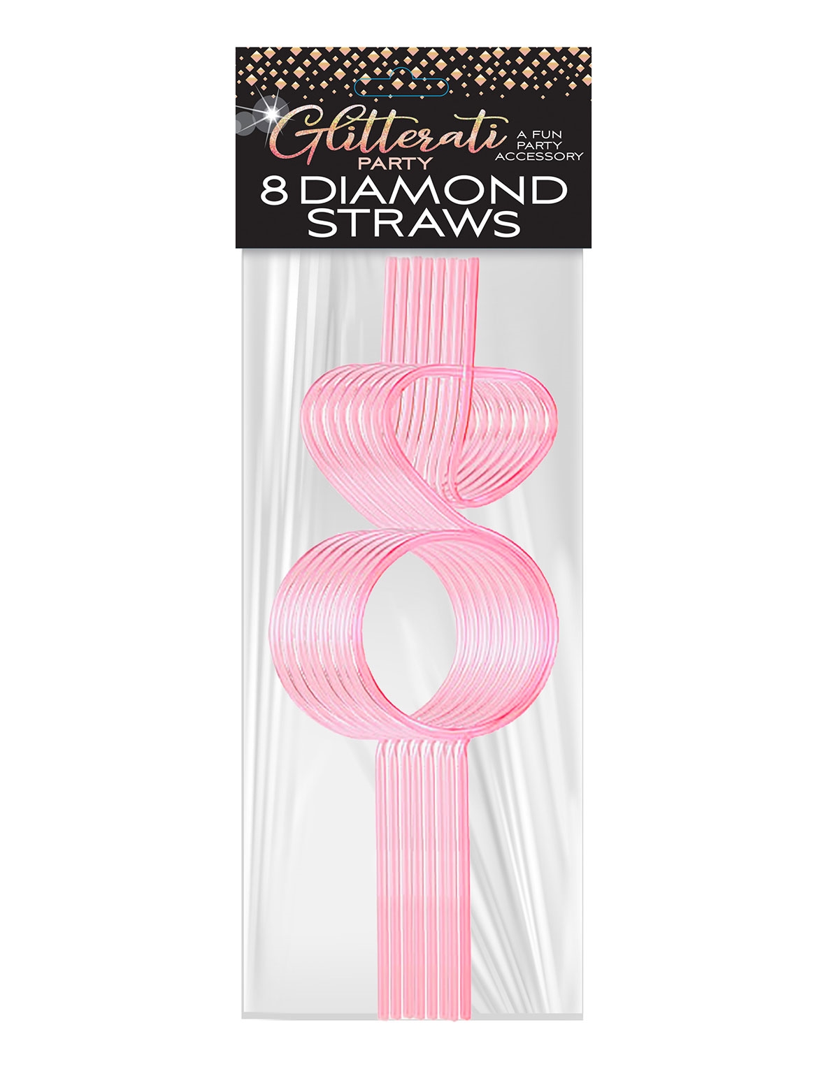 alternate image for Glitterati Diamond Straws Set Of 8
