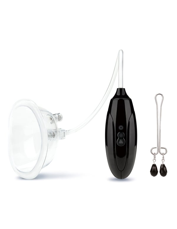 Rechargeable Pussy Pump With Clit Clamp ALT6 view Color: NC