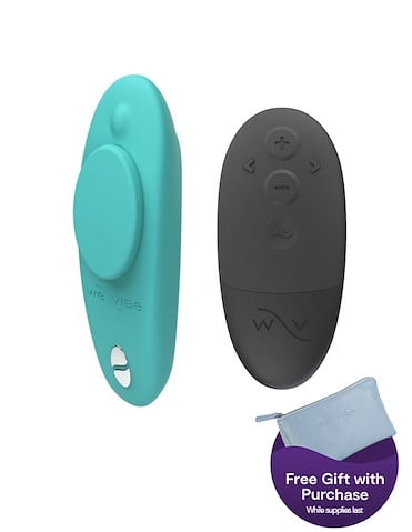 WE-VIBE MOXIE + PANTY VIBRATOR IN AQUA - SNXM4SG5-03127