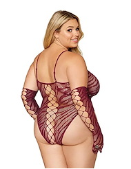 Alternate back view of ZEBRA CRISS CROSS TEDDY WITH GLOVES