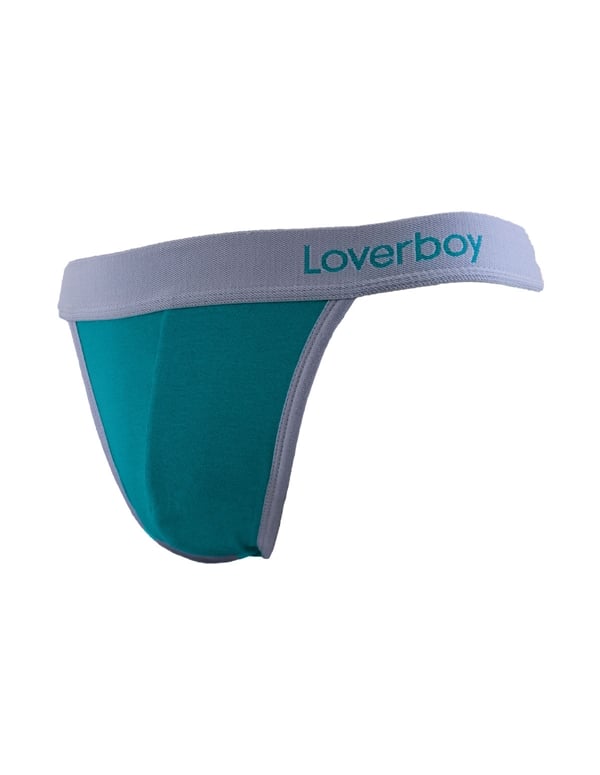 Loverboy Thong - Teal ALT2 view Color: TL