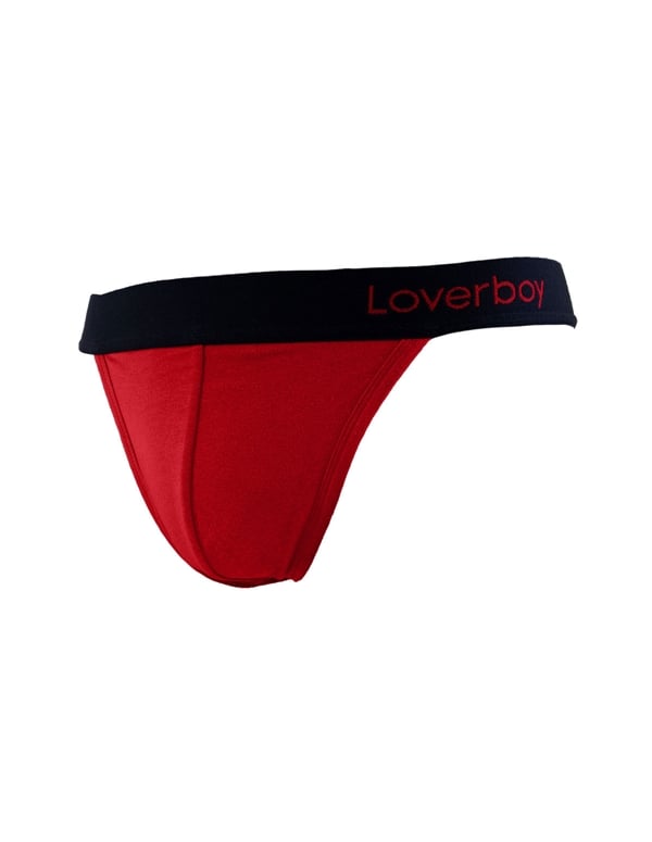 Loverboy Thong - Red ALT2 view Color: RD