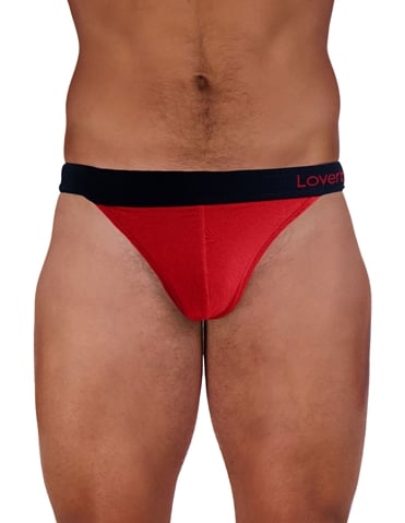 LOVERBOY THONG - RED - 1000-LB-RD-04217