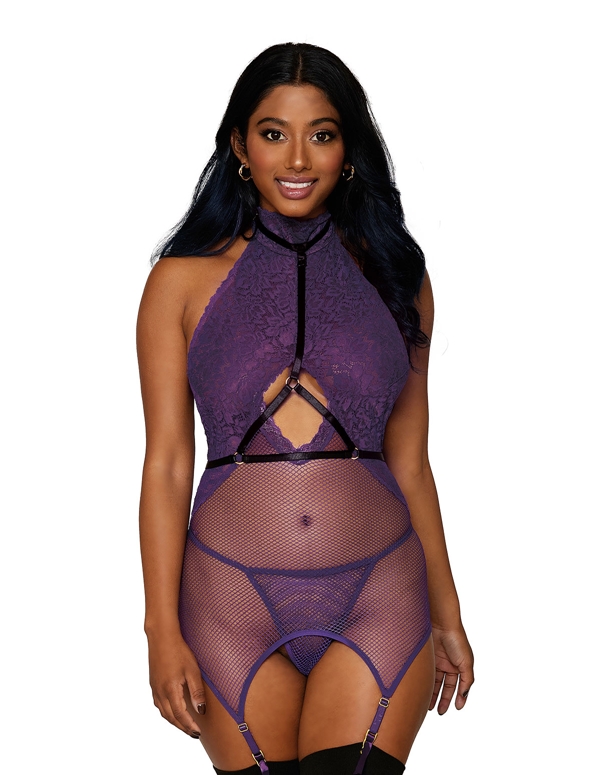 Halter Chemise With Harness default view Color: PR