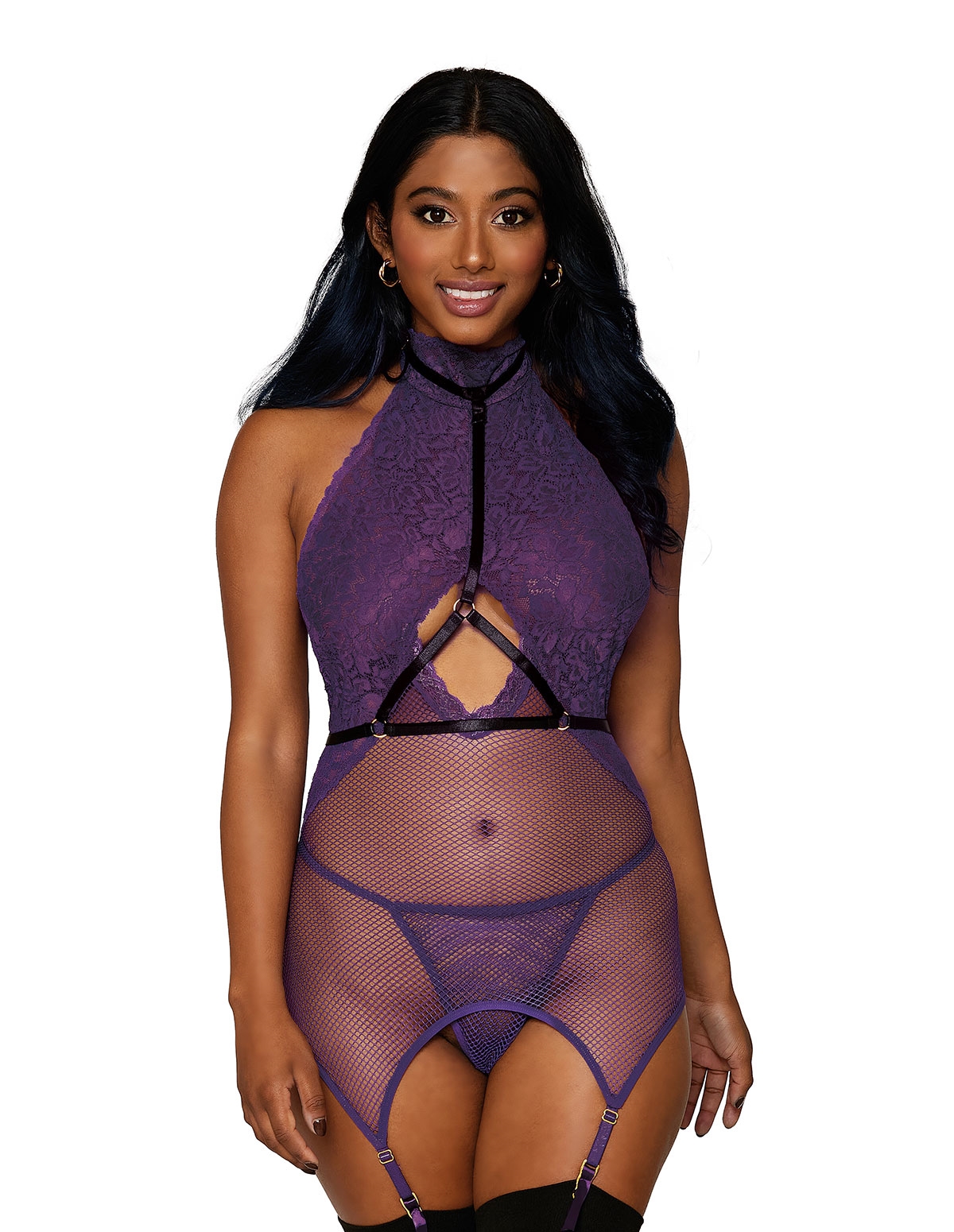 alternate image for Halter Chemise With Harness