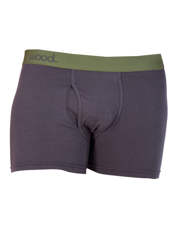 Wood Boxer Brief W/ Fly - Iron default view Color: GY