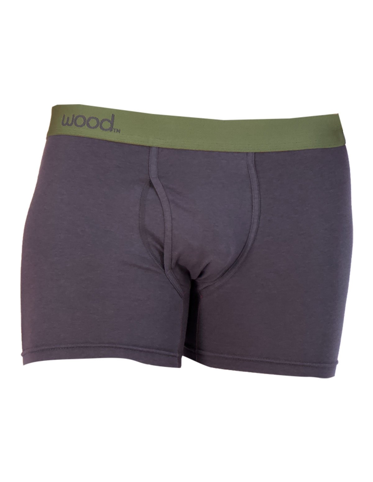 alternate image for Wood Boxer Brief W/ Fly - Iron