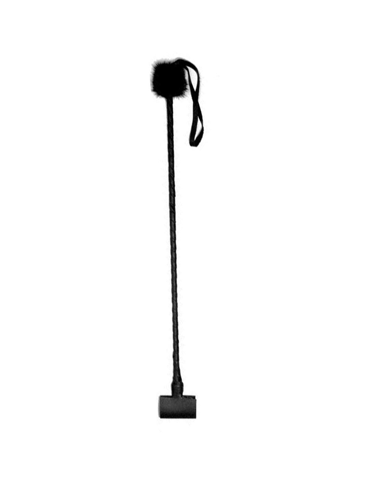 alternate image for Noir Necessities 24 Leather Riding Crop - Horizontal