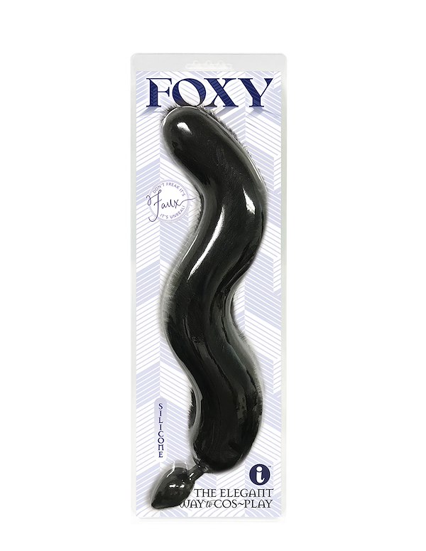FOXY - BLACK SILICONE TAIL ALT2 view Color: BK