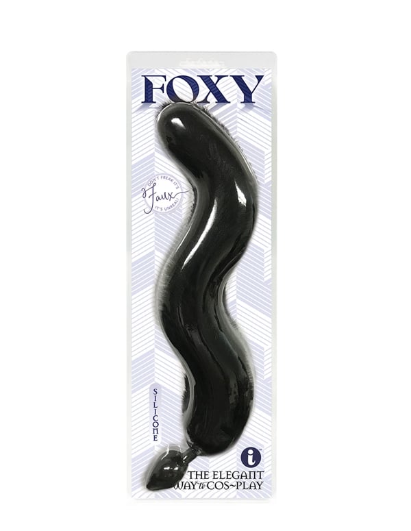 Foxy - Black Silicone Tail default view Color: BK