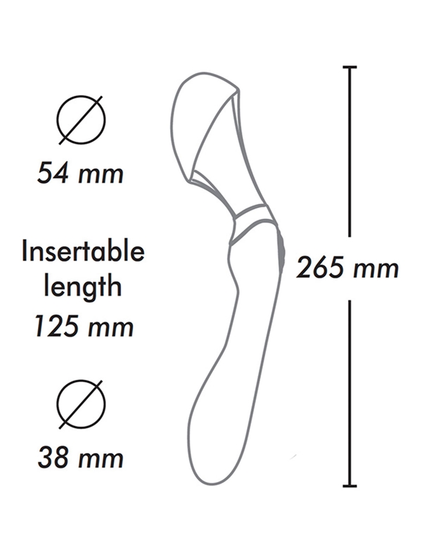 ZOA INTIMATE MASSAGE WAND ALT3 view Color: BK