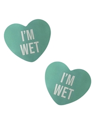 Front view of NIPZTIX I'M WET CANDY HEART PASTIES