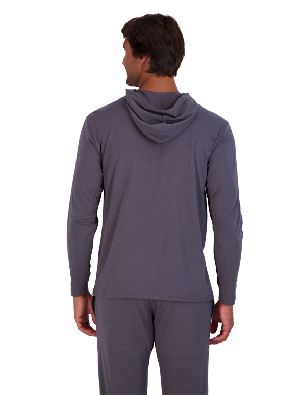 Wood Iron Lounge Hoodie ALT3 view Color: GY