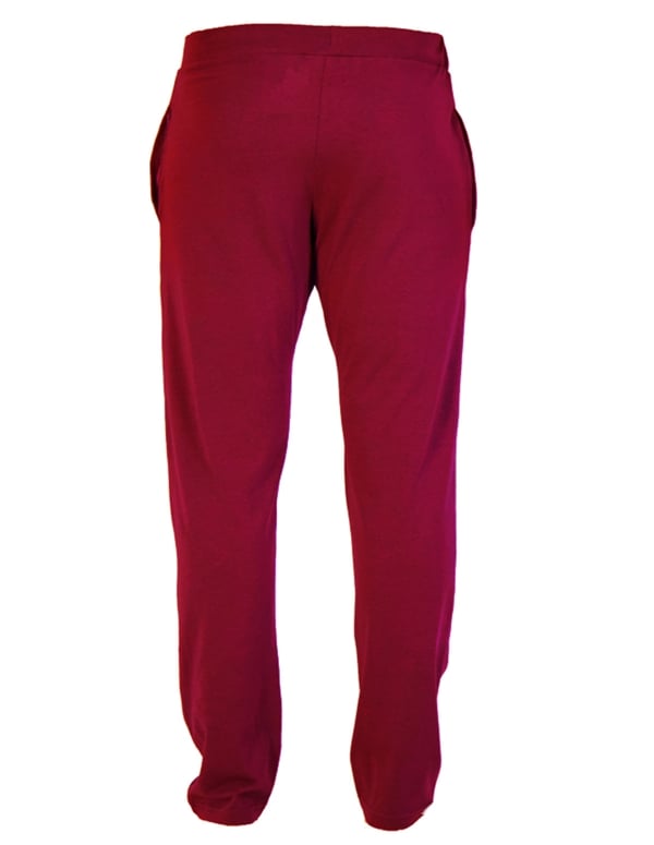 Wood Burgundy Tailored Lounge Pant ALT1 view Color: BRG