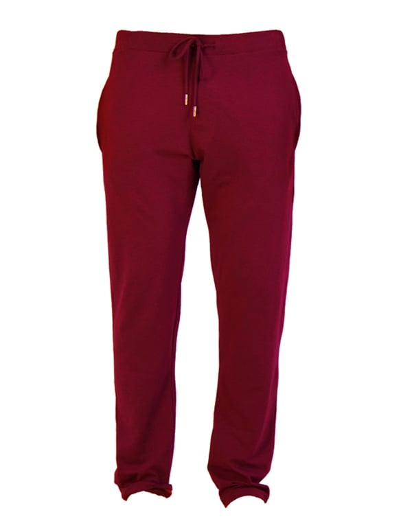 Wood Burgundy Tailored Lounge Pant default view Color: BRG