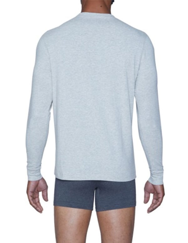 Wood Long Sleeve Henley - Heather Grey ALT1 view Color: GY