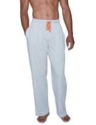 Additional  view of product WOOD HEATHER GREY DRAWSTRING LOUNGE PANT with color code GY