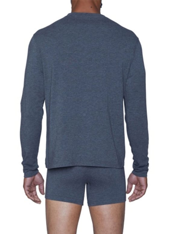 Wood Long Sleeve Henley - Charcoal ALT1 view Color: CT