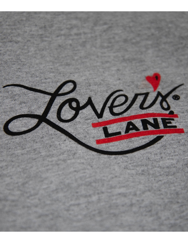 Lovers Lane Long Sleeve Grey T-Shirt ALT2 view Color: GY