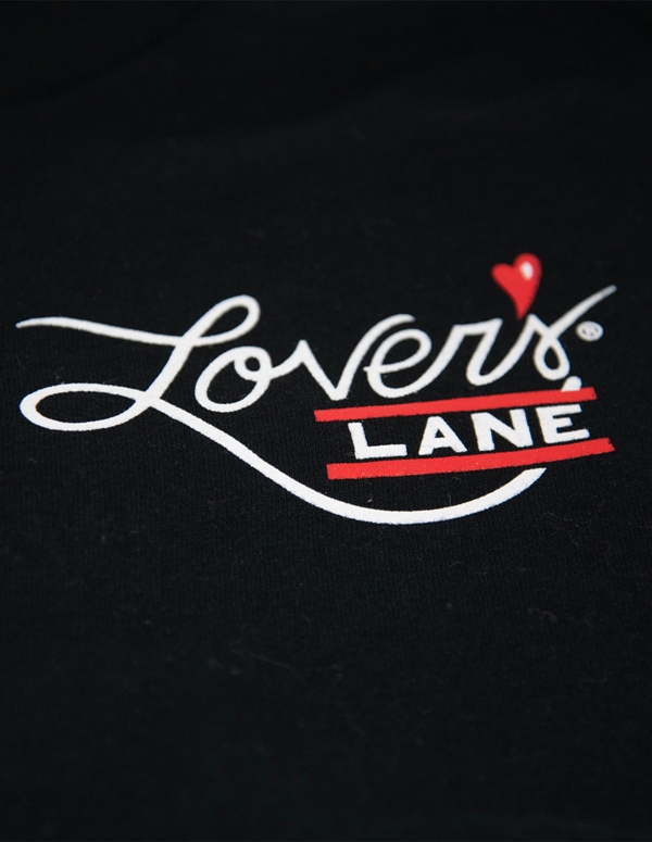 Lovers Lane Long Sleeve Black T-Shirt ALT2 view Color: BK