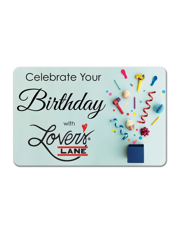 E-Gift Card - Birthday Confetti Blue Box