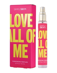 Alternate back view of SIMPLY SEXY - LOVE ALL OF ME PHEROMONE PERFUME