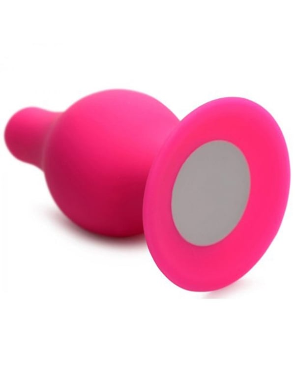 Squeeze-It Tapered Anal Plug ALT1 view Color: PK