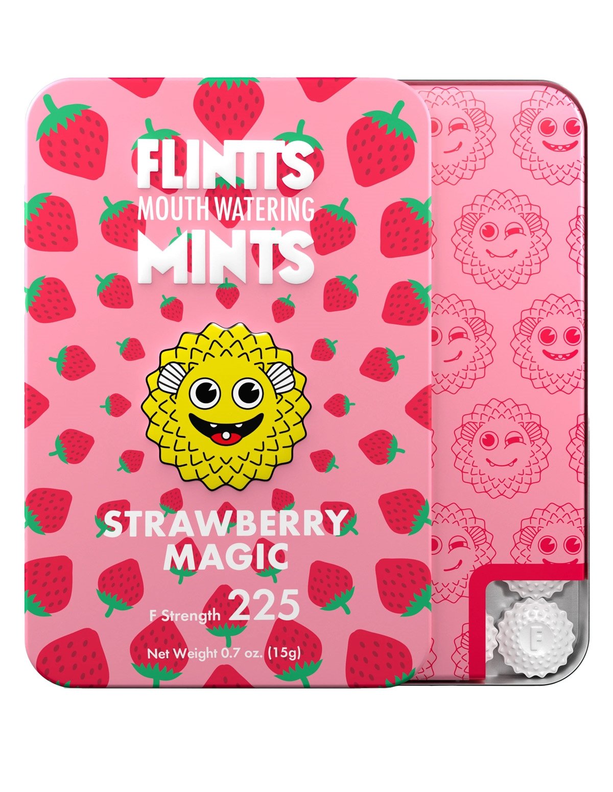 alternate image for Flintts Mints Mouth Watering - Strawberry Magic Strength 225