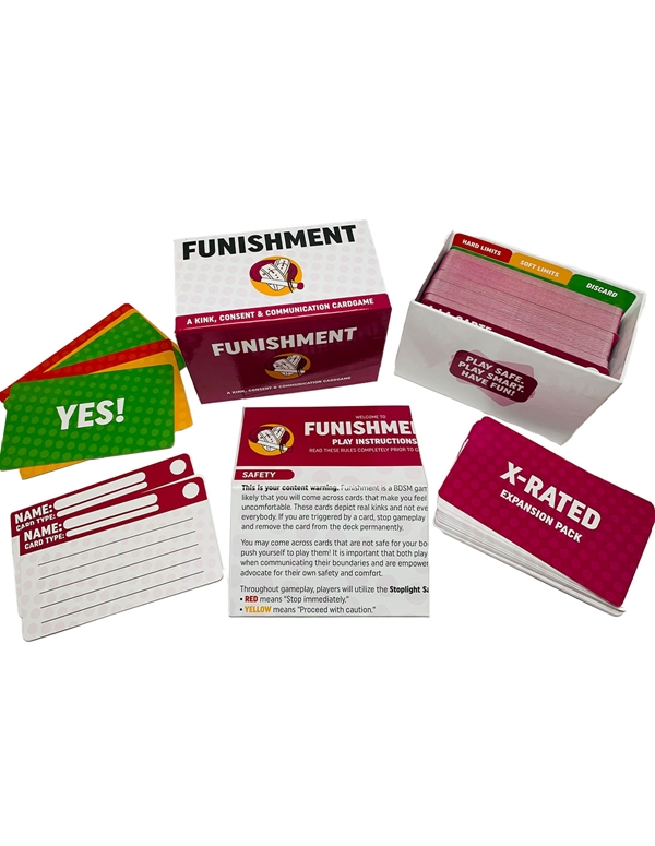 Funishment The Game - A Kink, Consent, & Communication Card Game ALT2 view Color: NC