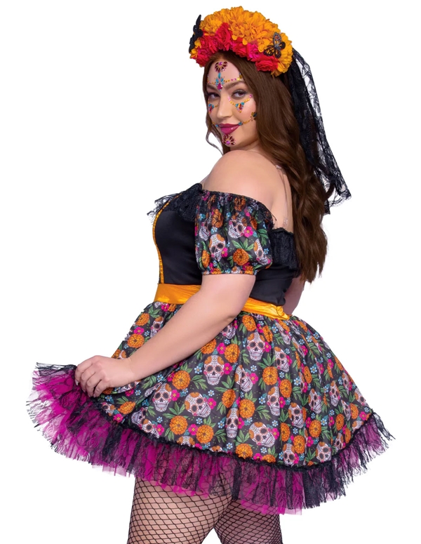 Plus Size Marigold Catrina Costume
