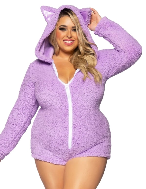 CUDDLE KITTY PLUS SIZE COSTUME ALT2 view Color: LV