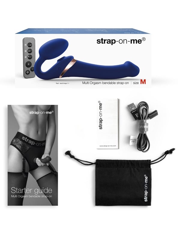 Strap-On-Me Multi Orgasm Bendable Strap-On ALT1 view Color: NV