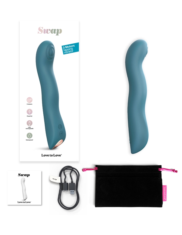 Love To Love Swap Tapping Vibrator ALT1 view Color: TL