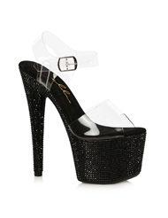 Additional  view of product ZINA 7 STILETTO RHINESTONE PLATFORM with color code BK