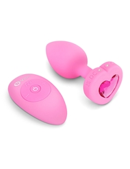 Additional  view of product B-VIBE VIBRATING HEART PLUG S/M with color code PK