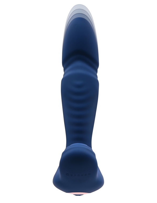 Gender X True Blue Thrusting T-Shape Vibrator ALT5 view Color: BL