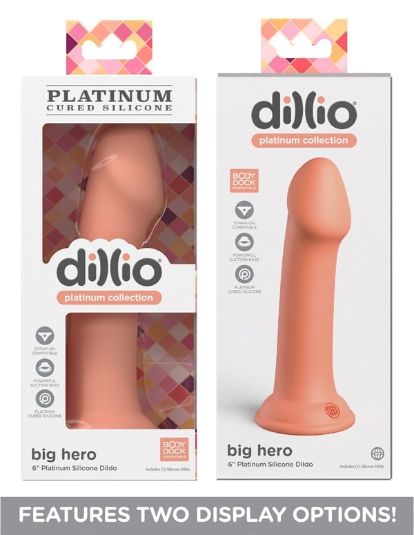 Dillio Big Hero 6 Silicone Dildo ALT3 view Color: PC