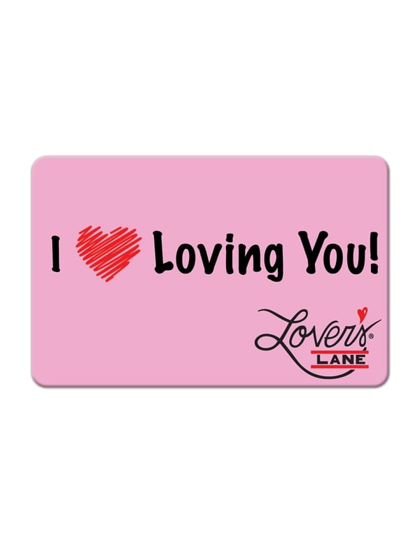 E-Gift Card  I Heart Loving You Pink BG