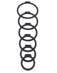 Alternate front view of TANTUS SILICONE O-RING KIT