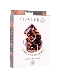 Alternate back view of SINCERELY AMBER HANDCUFFS