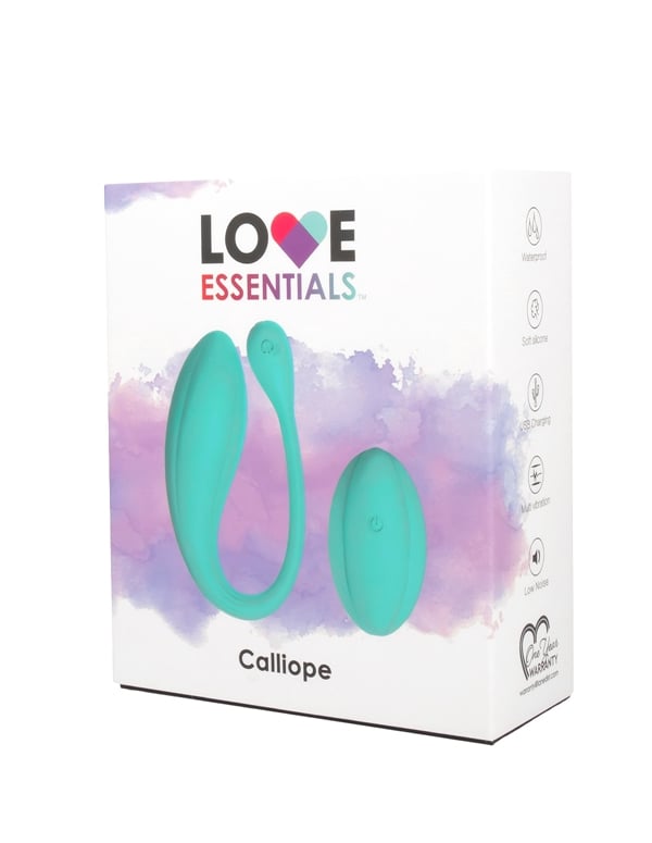 Love Essentials Calliope Silicone Vibrator With Remote ALT1 view Color: TL