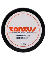 Front view of TANTUS APOTHECARY SPANKING CREAM - LEATHER SCENT