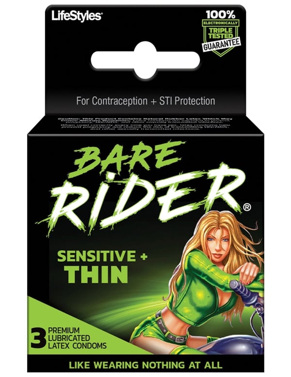 Bare Rider Bare Thin Condoms 3Pk default view Color: NC